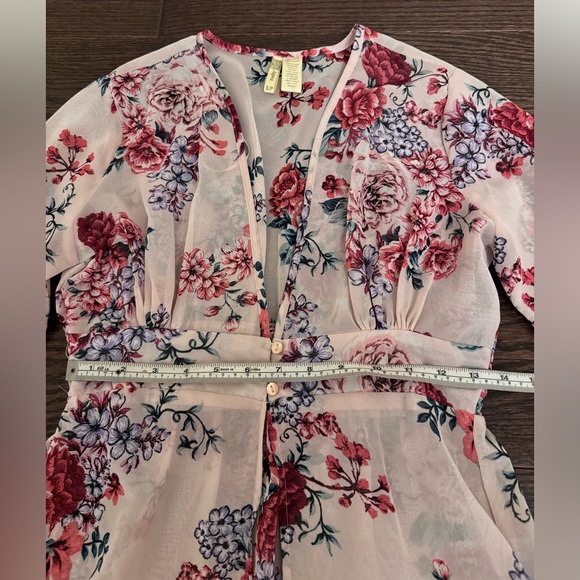 Japna Sheer Floral Maxi Dress Small - Picture 4 of 8